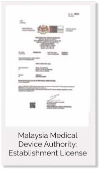Malaysia Medical Device Authority: Establishment License